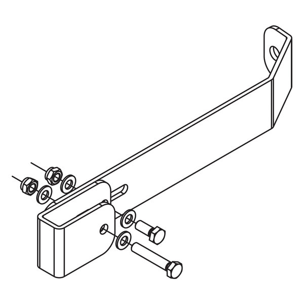 Hailo Professional Wandhalter 120 - 150 mm für Holm 60x20 1.4301