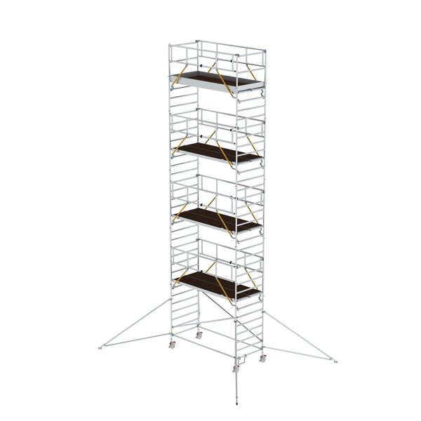 Günzburger Steigtechnik Rollgerüst SG 1,35 x 3,0 m mit Ausleger & Doppel-Plattform Plattformhöhe 9,51 m