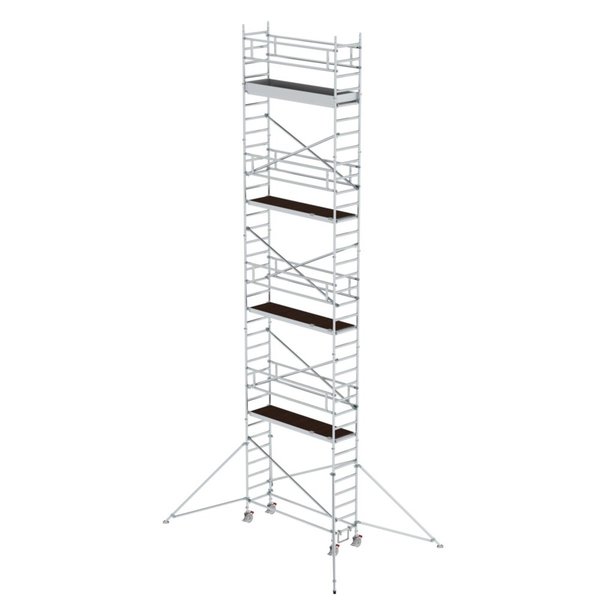 Günzburger Steigtechnik Rollgerüst 0,75 x 2,45 m mit Ausleger Plattformhöhe 9,51 m