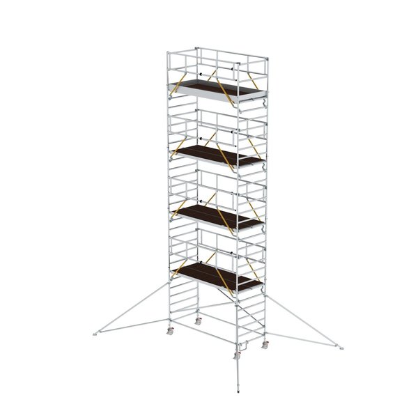 Günzburger Steigtechnik Rollgerüst SG 1,35 x 3,0 m mit Ausleger & Doppel-Plattform Plattformhöhe 8,39 m