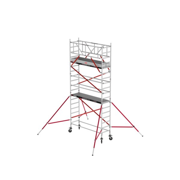 Altrex RS TOWER 51 - Aluminium Fahrgerüst 0.75 x 2.45 m  Holz-Plattformen, Arbeitshöhe bis 6,2m