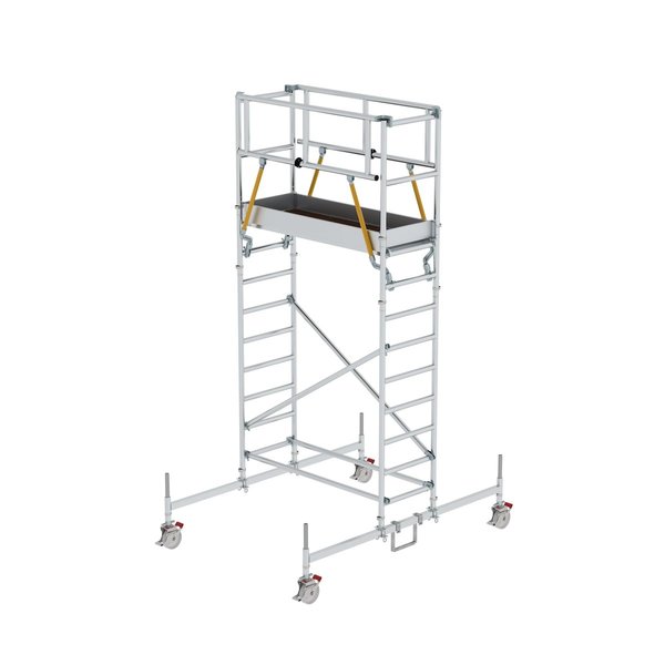 Günzburger Steigtechnik Rollgerüst SG 0,75 x 1,80 m mit Fahrbalken Plattformhöhe 3,26 m