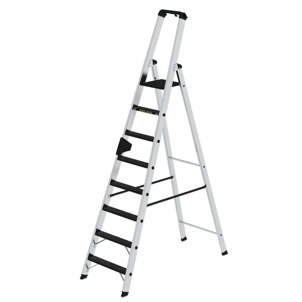 Günzburger Steigtechnik Stufen-Stehleiter 250 kg einseitig begehbar mit clip-step R 13 8 Stufen
