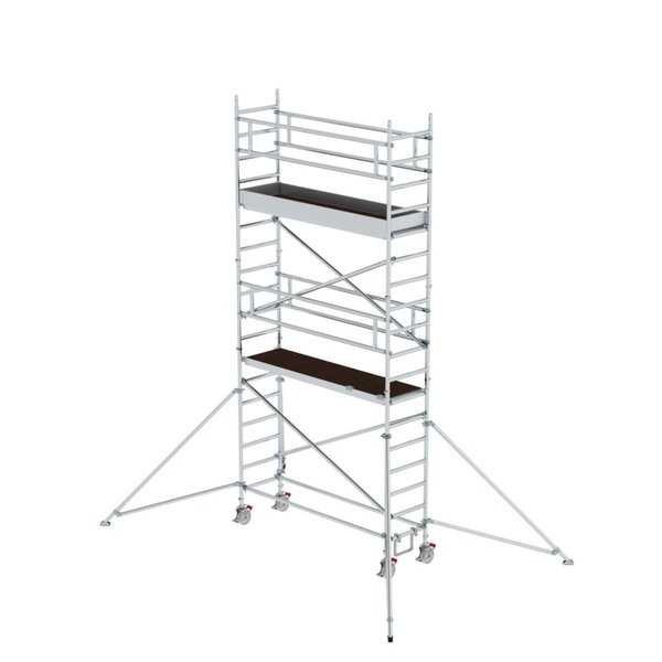 Günzburger Steigtechnik Rollgerüst 0,75 x 2,45 m mit Ausleger Plattformhöhe 4,47 m