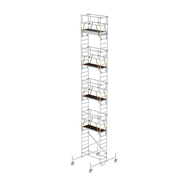 Günzburger Steigtechnik Rollgerüst SG 0,75 x 1,80 m mit Fahrbalken Plattformhöhe 9,70 m