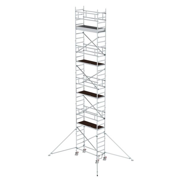 Günzburger Steigtechnik Rollgerüst 0,75 x 1,80 m mit Ausleger Plattformhöhe 8,39m