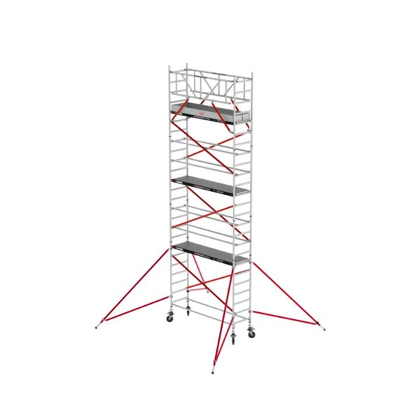 Altrex RS TOWER 51 - Aluminium Fahrgerüst 0.75 x 2.45 m Holz-Plattformen, Arbeitshöhe bis 8,2m