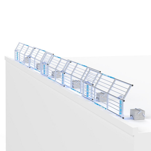 ASC Group SGS Slim PLUS - Dachrandsicherung für Flachdach Komplettset 18m