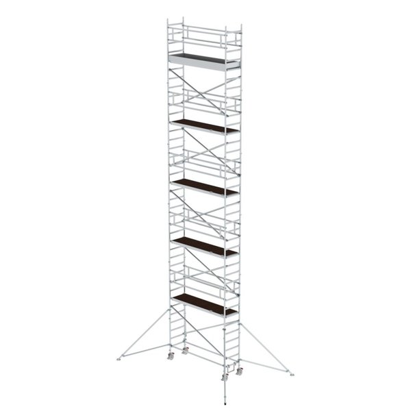 Günzburger Steigtechnik Rollgerüst 0,75 x 2,45 m mit Ausleger Plattformhöhe 10,35 m