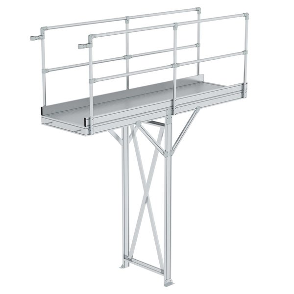 Günzburger Steigtechnik Laufsteg-Modul Aluminium geriffelt PF-Höhe 1250-2499 mm PF-Länge 3060 mm