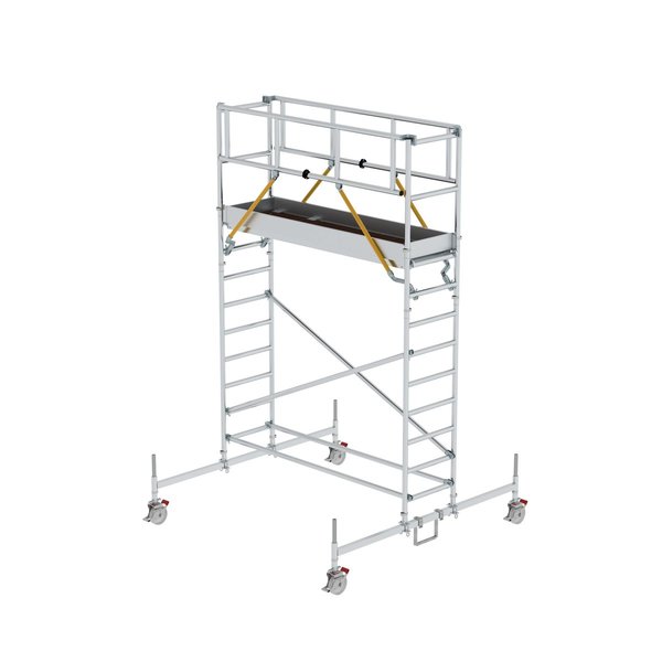 Günzburger Steigtechnik Rollgerüst SG 0,75 x 2,45 m mit Fahrbalken Plattformhöhe 3,26 m