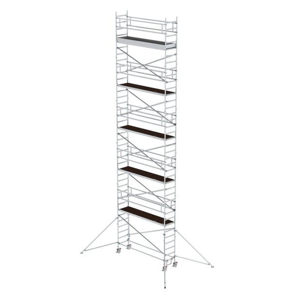 Günzburger Steigtechnik Rollgerüst 0,75 x 3,0 m mit Ausleger Plattformhöhe 10,35 m