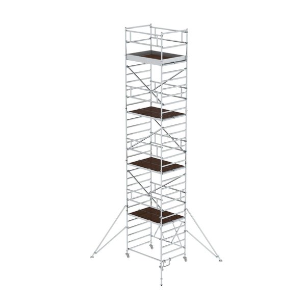 Günzburger Steigtechnik Klappgerüst 1,35 x 1,80 m mit Ausleger Plattformhöhe 7,80 m