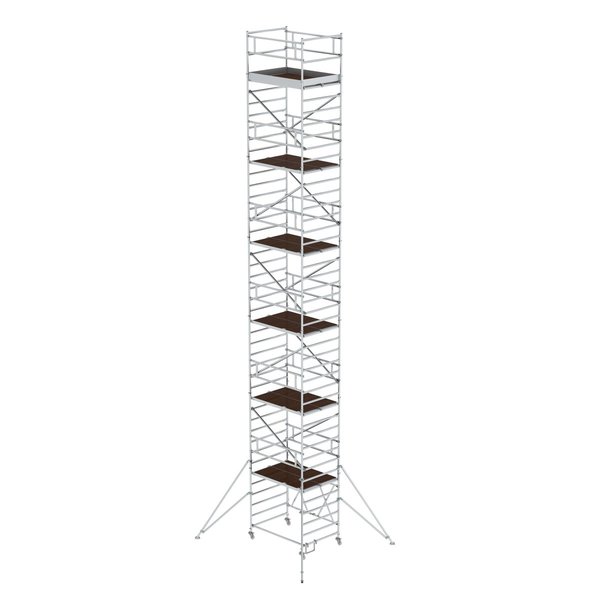 Günzburger Steigtechnik Klappgerüst 1,35 x 1,80 m mit Ausleger Plattformhöhe 11,80 m