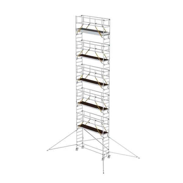 Günzburger Steigtechnik Rollgerüst SG 0,75 x 3,0 m mit Ausleger Plattformhöhe 10,35 m