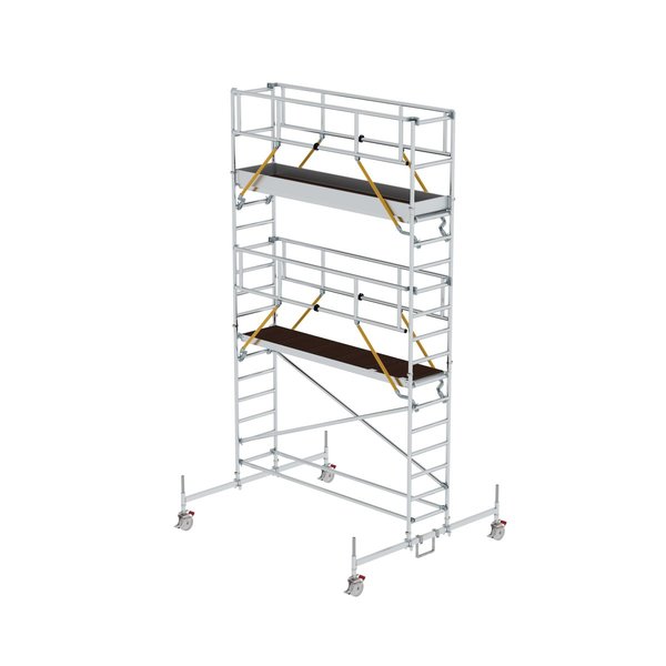 Günzburger Steigtechnik Rollgerüst SG 0,75 x 3,0 m mit Fahrbalken Plattformhöhe 4,66 m