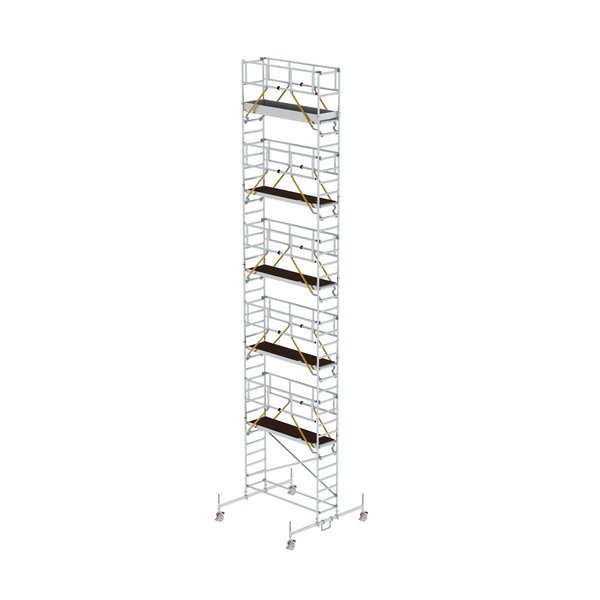 Günzburger Steigtechnik Rollgerüst SG 0,75 x 2,45 m mit Fahrbalken Plattformhöhe 10,54 m