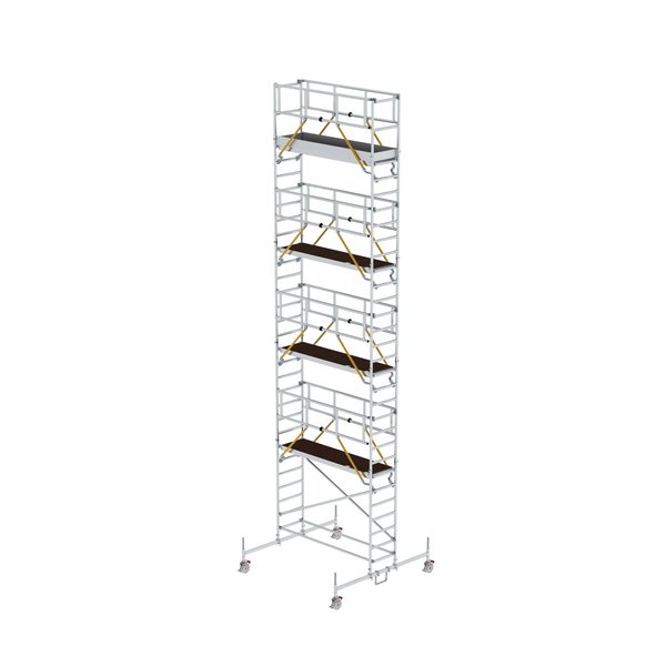 Günzburger Steigtechnik Rollgerüst SG 0,75 x 2,45 m mit Fahrbalken Plattformhöhe 8,58 m