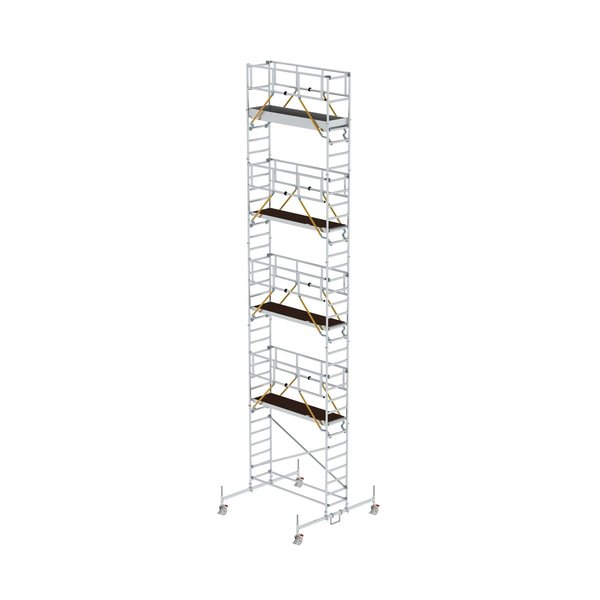 Günzburger Steigtechnik Rollgerüst SG 0,75 x 2,45 m mit Fahrbalken Plattformhöhe 9,70 m