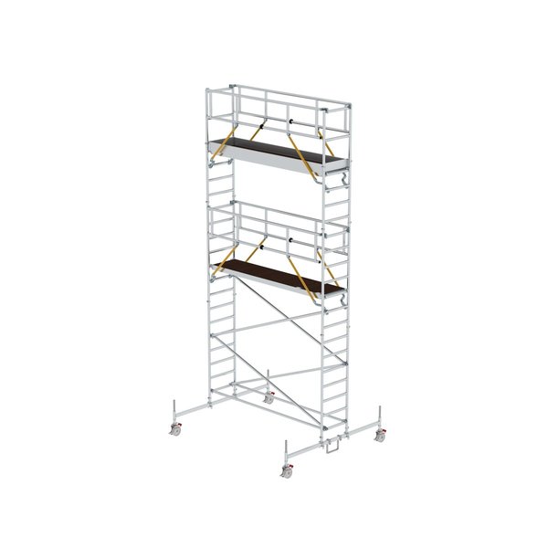 Günzburger Steigtechnik Rollgerüst SG 0,75 x 3,0 m mit Fahrbalken Plattformhöhe 5,78 m