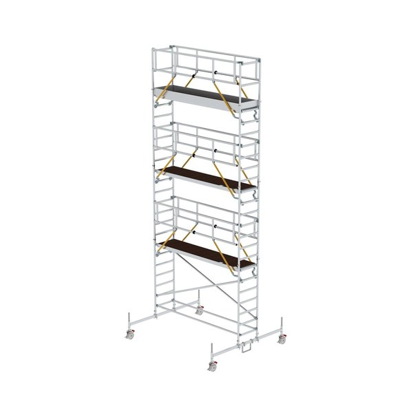 Günzburger Steigtechnik Rollgerüst SG 0,75 x 3,0 m mit Fahrbalken Plattformhöhe 6,62 m