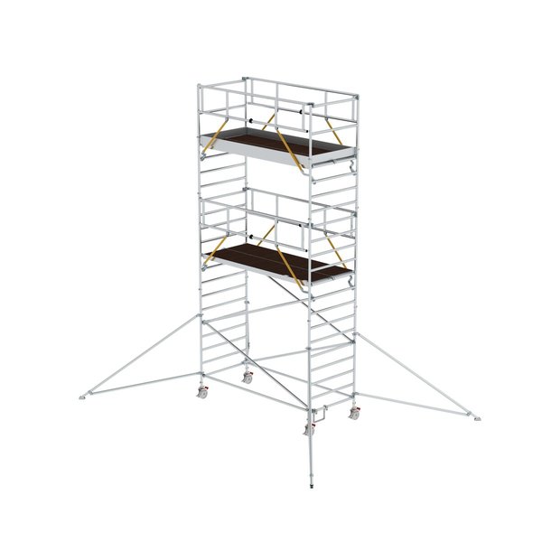 Günzburger Steigtechnik Rollgerüst SG 1,35 x 3,0 m mit Ausleger & Doppel-Plattform Plattformhöhe 5,59 m