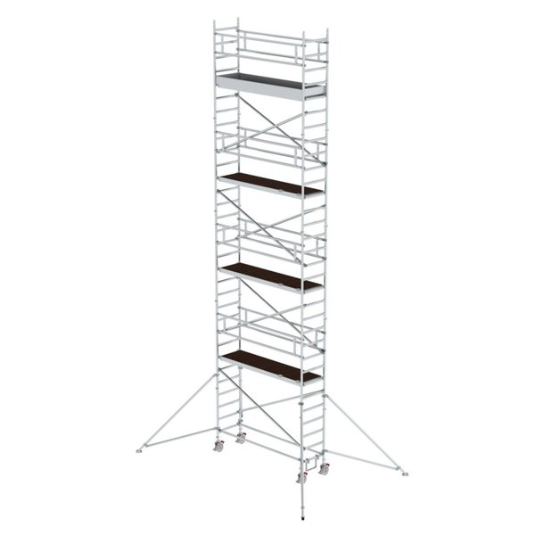 Günzburger Steigtechnik Rollgerüst 0,75 x 2,45 m mit Ausleger Plattformhöhe 8,39 m