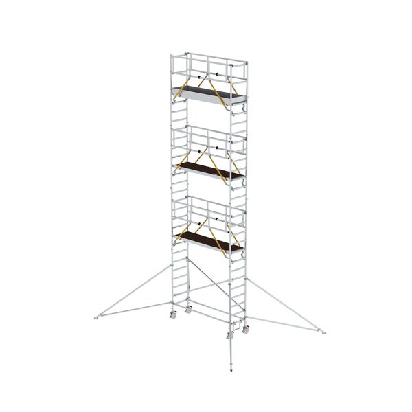 Günzburger Steigtechnik Rollgerüst SG 0,75 x 2,45 m mit Ausleger Plattformhöhe 7,55 m