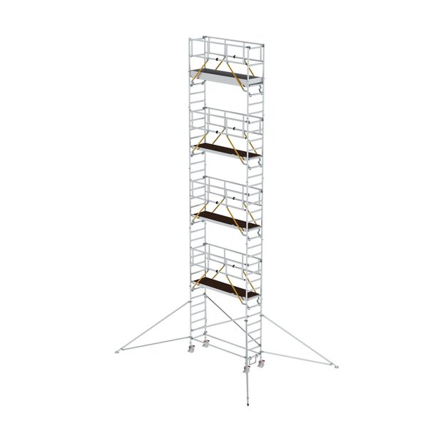 Günzburger Steigtechnik Rollgerüst SG 0,75 x 2,45 m mit Ausleger Plattformhöhe 9,51 m