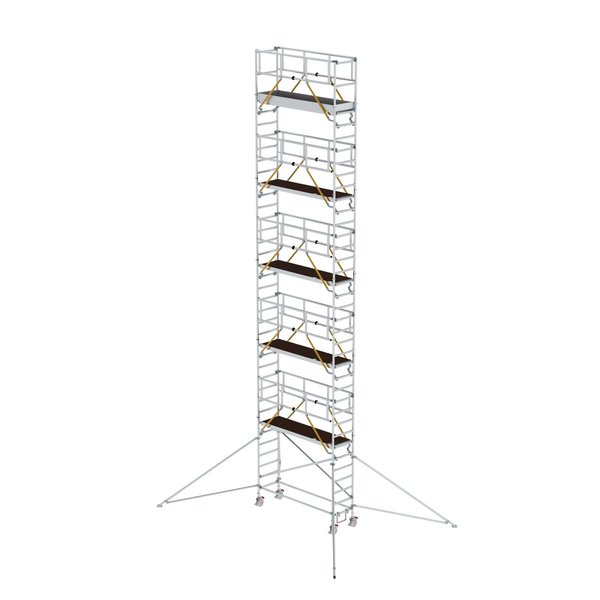 Günzburger Steigtechnik Rollgerüst SG 0,75 x 2,45 m mit Ausleger Plattformhöhe 10,35 m