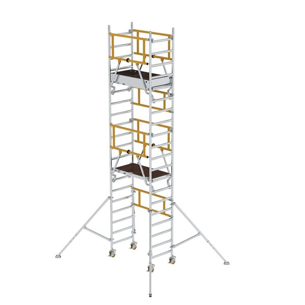 Günzburger Steigtechnik FlexxTower SG mit vorlaufendem Geländer Plattformhöhe 3,10 m