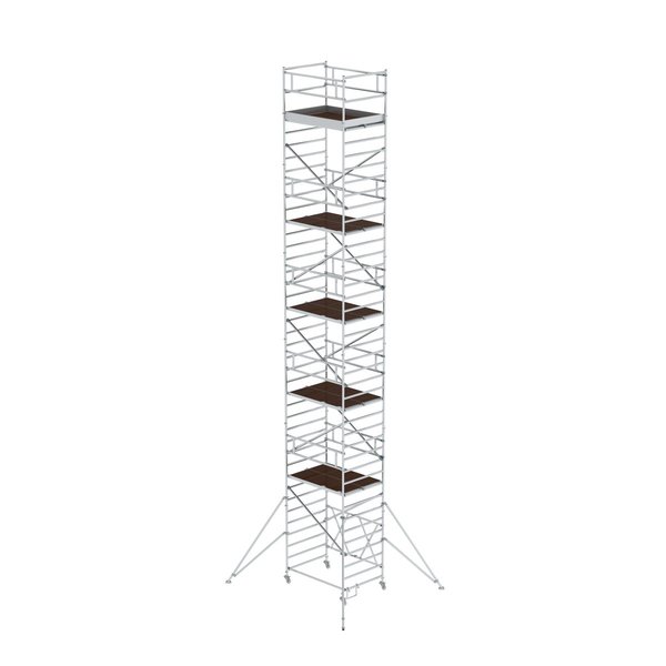 Günzburger Steigtechnik Klappgerüst 1,35 x 1,80 m mit Ausleger Plattformhöhe 10,80 m