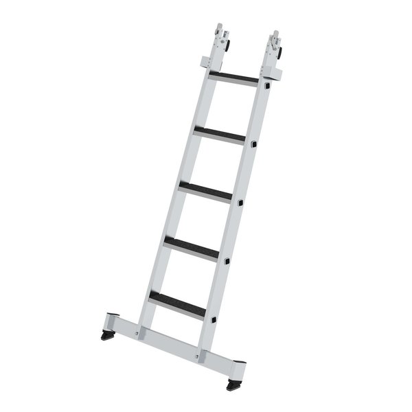 Günzburger Steigtechnik Stufen-Glasreinigerleiter Unterteil nivello-Traverse & clip-step R 13 5 Stufen