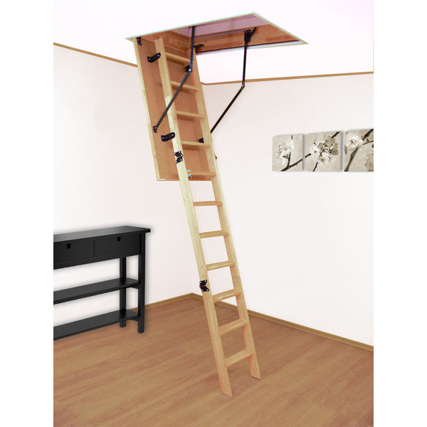 Altrex Woodytrex-Budget 3-teilige Bodentreppe (einklappbar) 120x70 cm