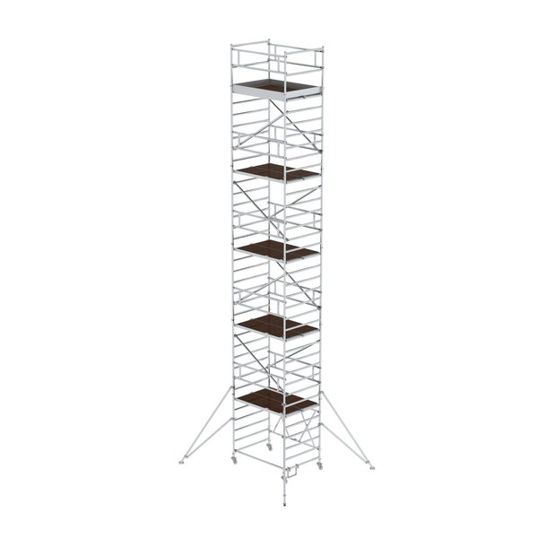 Günzburger Steigtechnik Klappgerüst 1,35 x 1,80 m mit Ausleger Plattformhöhe 9,80 m