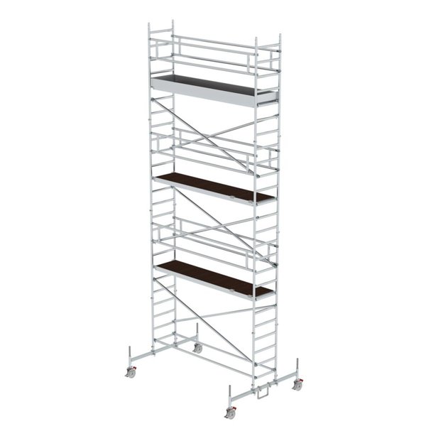 Günzburger Steigtechnik Rollgerüst 0,75 x 3,0 m mit Fahrbalken Plattformhöhe 6,62 m