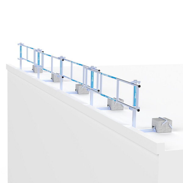 ASC Group SGS Slim - Dachrandsicherung für Flachdach  Komplettset 12m