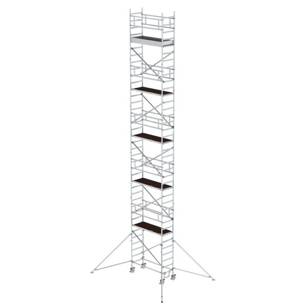 Günzburger Steigtechnik Rollgerüst 0,75 x 1,80 m mit Ausleger Plattformhöhe 10,35 m