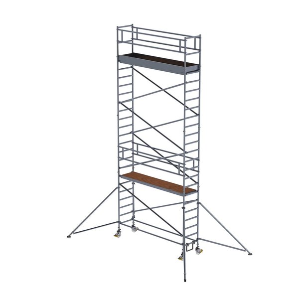 Günzburger Steigtechnik Rollgerüst 0,75x3,0 m mit Auslegern Plattformhöhe 6,35 m