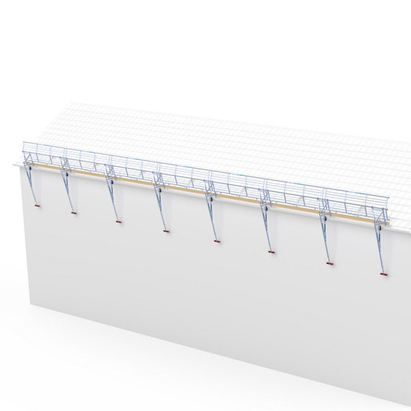 Euroline Dach-Absturzsicherung für Schrägdächer Set für Gesamtlänge: 21 m