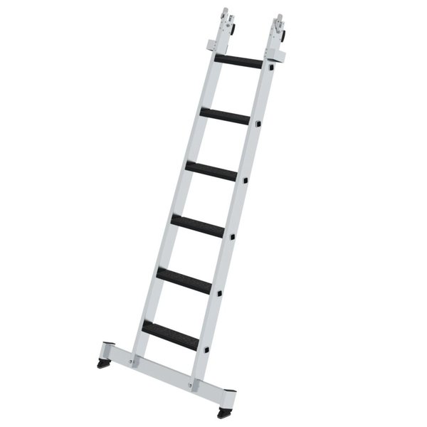 Günzburger Steigtechnik Stufen-Glasreinigerleiter Unterteil nivello-Traverse & clip-step R13 6 Stufen