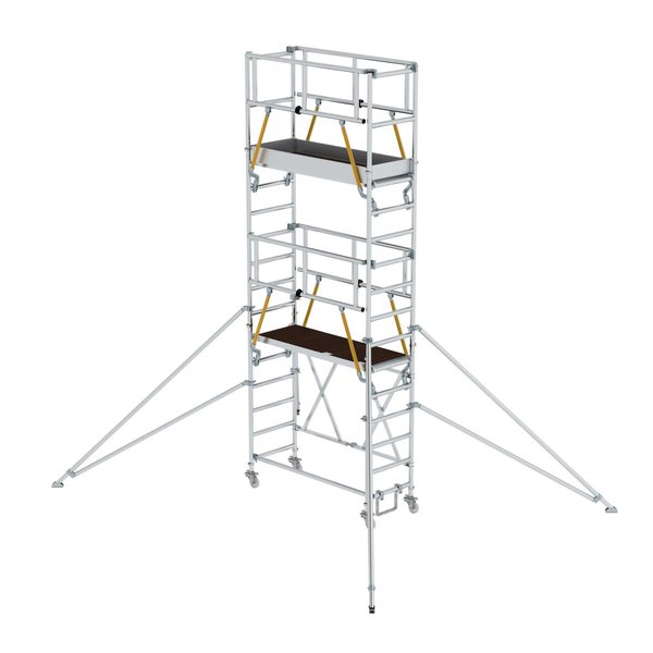 Günzburger Steigtechnik Klappgerüst SG 0,75 x 1,80 m mit Ausleger Plattformhöhe 4,04 m