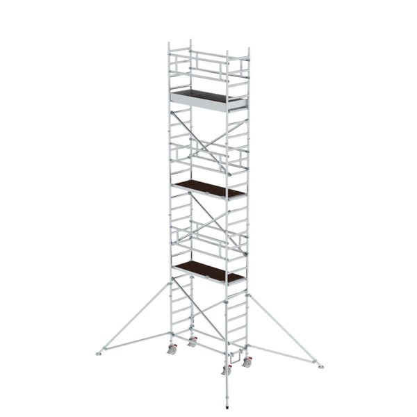 Günzburger Steigtechnik Rollgerüst 0,75 x 1,80 m mit Ausleger Plattformhöhe 6,43 m