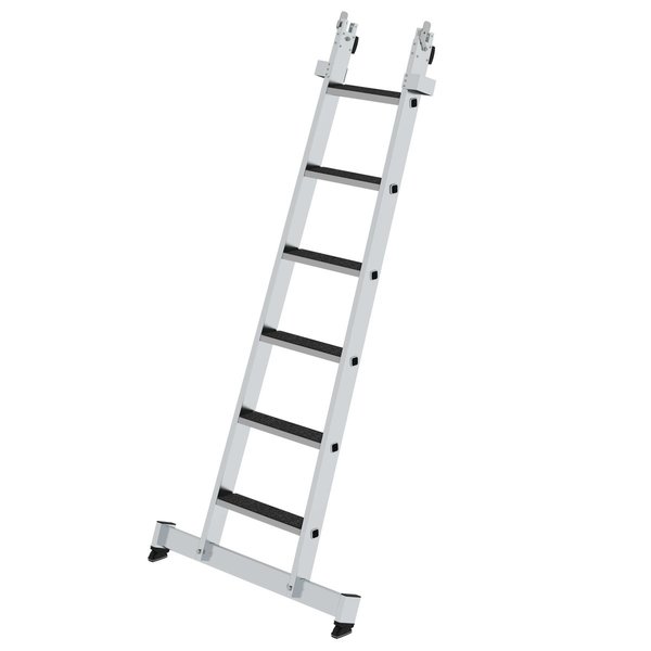 Günzburger Steigtechnik Stufen-Glasreinigerleiter Unterteil nivello-Traverse & clip-step R 13 6 Stufen