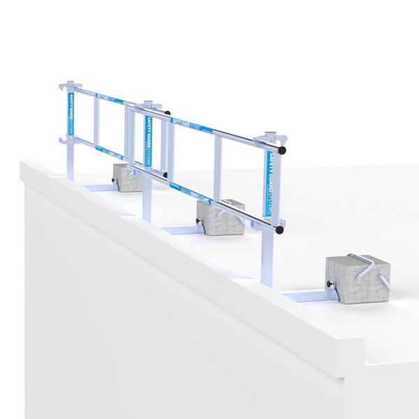 ASC Group SGS Slim - Dachrandsicherung für Flachdach  Komplettset 6m