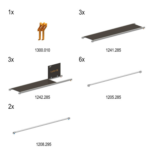 Layher NACHRÜST-SET 2111 AUF P2