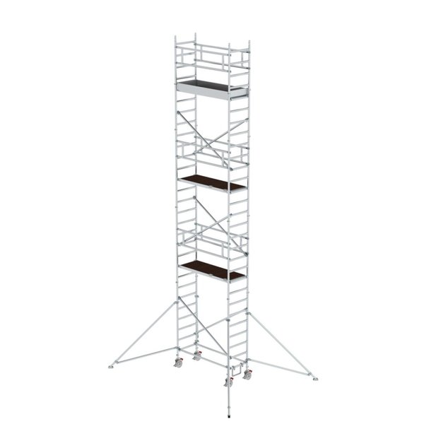 Günzburger Steigtechnik Rollgerüst 0,75 x 1,80 m mit Ausleger Plattformhöhe 7,55 m